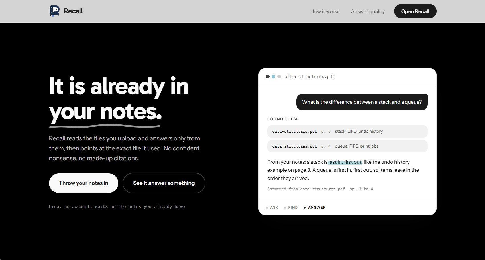 RecallAI screenshot